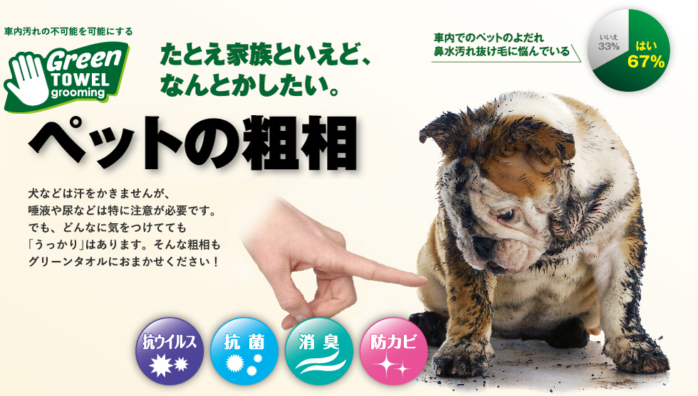 たとえ家族といえど、なんとかしたい。ペットの粗相